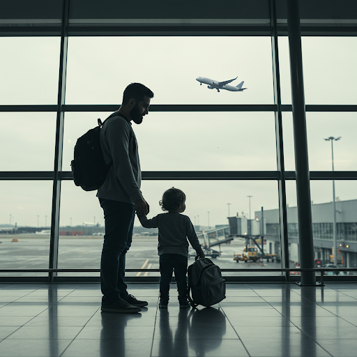 ¿Puede el padre custodio viajar al exterior con su hijo? 